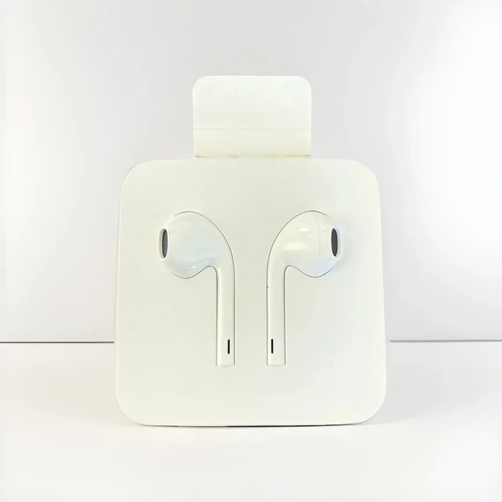 New Genuine Apple Headphone Ear Buds Corded Lightning White Open Box Brand New